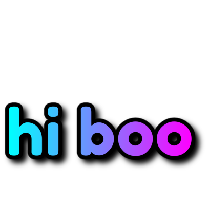 Chopped Neon Sticker – Hi Boo With A Ghost
