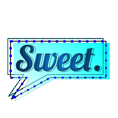 Chopped Neon Sticker – Sweet With Thumbs Up